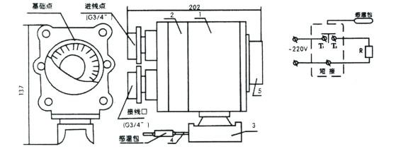 电伴热BJW51防爆温度控制器(图2)